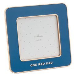 Hallmark - One Rad Dad Blue Enamel Picture Frame, 4x4