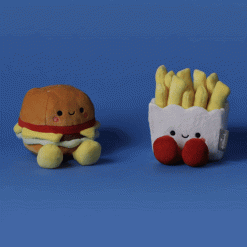 Alternative view of Hallmark - Better Together Burger and Fries Magnetic Plush, 5