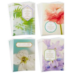 Hallmark - Floral Blessings Assorted Birthday Cards, Pack of 16