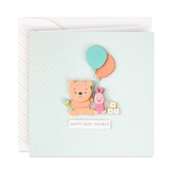 Hallmark - Disney Winnie the Pooh Never a Sweeter Thing Baby Shower Card