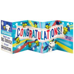 Alternative view of Hallmark - Peanuts Snoopy and Woodstock Banner Graduation Card