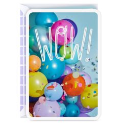 Hallmark - Wow Balloons and Confetti Congratulations Card