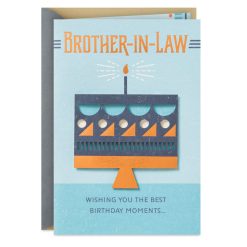 Hallmark - Wishing You the Best Moments Birthday Card for Brother-in-Law