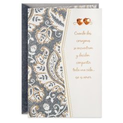 Hallmark - One-of-a-Kind Love Spanish-Language Wedding Card for Couple