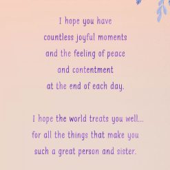 Alternative view of Hallmark - You Deserve Everything You Wish For Birthday Card for Sister