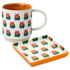 Hallmark - Everything's Fine Dumpster Fire Shoebox Gift Set