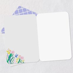 Alternative view of Hallmark - Abstract Watercolor Flowers Blank Card