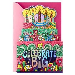 Hallmark - Celebrate Big Pop-Up Musical Birthday Card for Kids