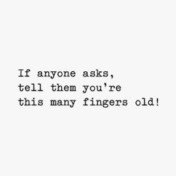 Alternative view of Hallmark - This Many (Middle) Fingers Old Funny Birthday Card