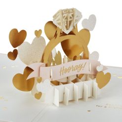 Hallmark - Wishing You a Lifetime of Happiness Pop-Up Engagement Card