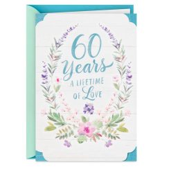 Hallmark - A Lifetime of Love 60th Anniversary Card