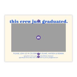 Alternative view of Hallmark - Celebrate This Crew Flat Graduation Party Invitation