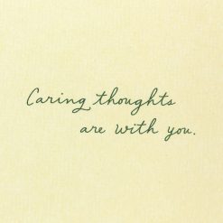Alternative view of Hallmark - Caring Thoughts Are With You Always Sympathy Card