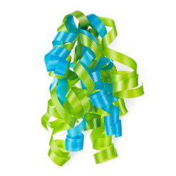 Hallmark - 6.5" Aqua and Light Green Curly Ribbon Gift Bow