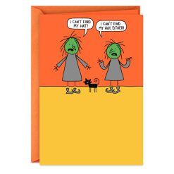 Hallmark - Pointy Witch Hats Funny Halloween Card