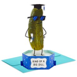 Hallmark - You're Kind of a Big Dill Funny 3D Pop-Up Graduation Card