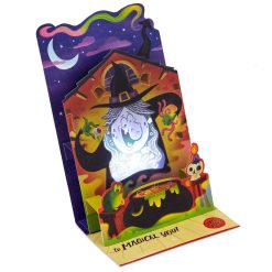 Hallmark - Cackling Witch Funny Pop-Up Halloween Card With Sound and Light