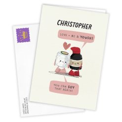 Alternative view of Hallmark - Soy Sauce and Sushi Custom Romantic Love Card