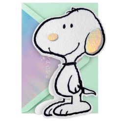 Hallmark - Peanuts 75th Anniversary Felt Snoopy Blank Card
