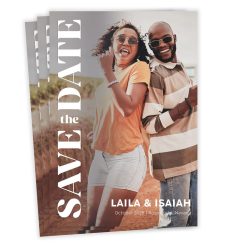 Hallmark - Bold Type Full-Bleed Photo Flat Wedding Save the Date