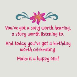 Alternative view of Hallmark - Disney The Little Mermaid Raise That Voice Birthday Card