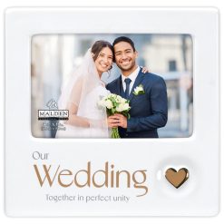 Hallmark - Our Wedding Ceramic Picture Frame, 4x6