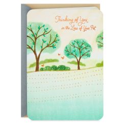Hallmark - Wishing You Peace and Comfort Sympathy Card for Loss of Pet