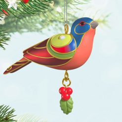 Alternative view of Hallmark - Mini Painted Bunting Ornament, 0.75