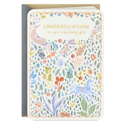Hallmark - Endless Wonder and Pure Joy New Baby Girl Card
