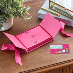 Alternative view of Hallmark - 4.5" Pink Gift Card Holder Box With Pink Satin Bow