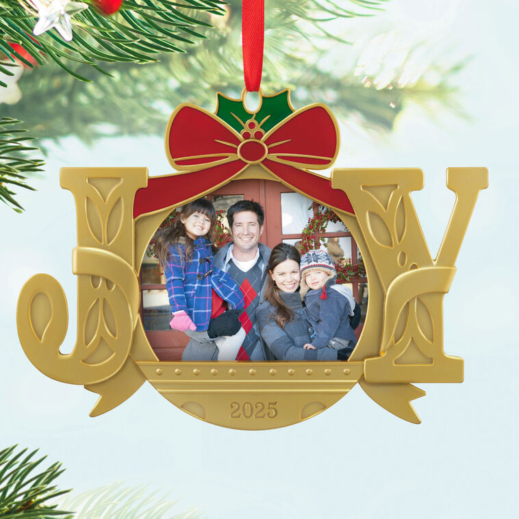 Hallmark - A Joy to Behold 2025 Metal Personalized Ornament, Custom Photo - Image 6