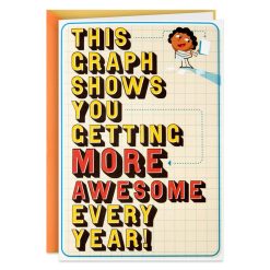 Hallmark - You Get More Awesome Every Year Funny Pop-Up Birthday Card