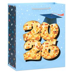 Hallmark - 9.6" Disco Ball 2026 Medium Graduation Gift Bag