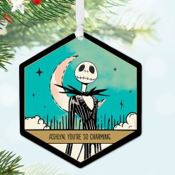 Alternative view of Hallmark - Disney Tim Burton's The Nightmare Before Christmas Metal Personalized Ornament, Custom Text