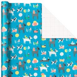 Hallmark - Party Pets Wrapping Paper, 20 sq. ft.