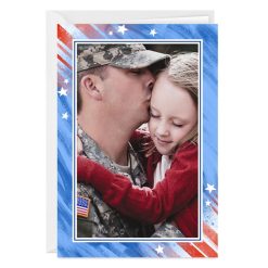 Hallmark - Red, White and Blue Patriotic Custom Card