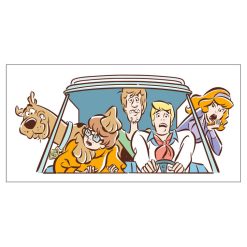 Alternative view of Hallmark - Scooby-Doo and Crew in the Mystery Machine Collectible Drinking Glass, 13.5 oz.