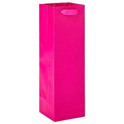 Hallmark - 13" Hot Pink Wine Gift Bag