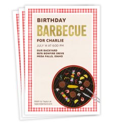 Hallmark - Classic Barbecue Flat Birthday Invitation