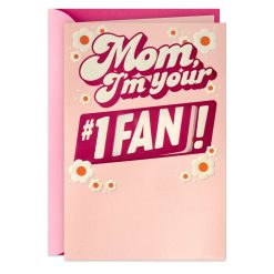 Hallmark - Number 1 Fan Pop-Up Birthday Card for Mom