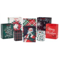 Hallmark - Classic Christmas 8-Pack Assortment Christmas Gift Bags