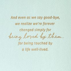 Alternative view of Hallmark - A Life Well-Lived Sympathy Card for Loss of Relative