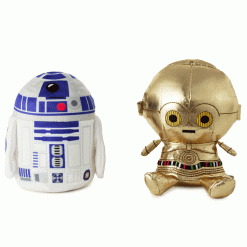 Alternative view of Hallmark - Better Together Star Wars R2-D2 and C-3PO Magnetic Plush Pair With Sound, 6.25 H