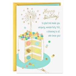 Hallmark - Celebrating You With Thanks to God Religious Birthday Card