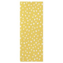 Hallmark - White Hearts on Yellow Tissue Paper, 6 Sheets