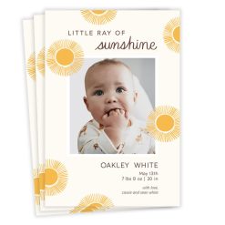 Hallmark - Ray of Sunshine Birth Announcement