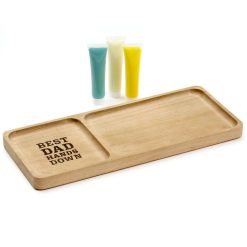 Hallmark - Best Dad Hands Down Trinket Tray Handprint Kit, 12x5