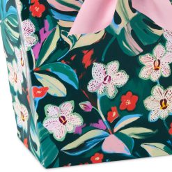 Alternative view of Hallmark - 9.6" Lacey Chabert Collection Green Floral Medium Gift Bag