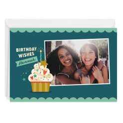 Hallmark - Birthday Wishes Cupcake Custom Birthday Card