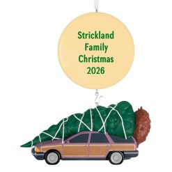 Hallmark - National Lampoon's Christmas Vacation The Griswold Family Christmas Tree Personalized Ornament, Custom Text